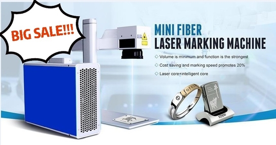 30W vezellaser die het Metaaldesktop 10.64um merken van de Machineezcad Controle
