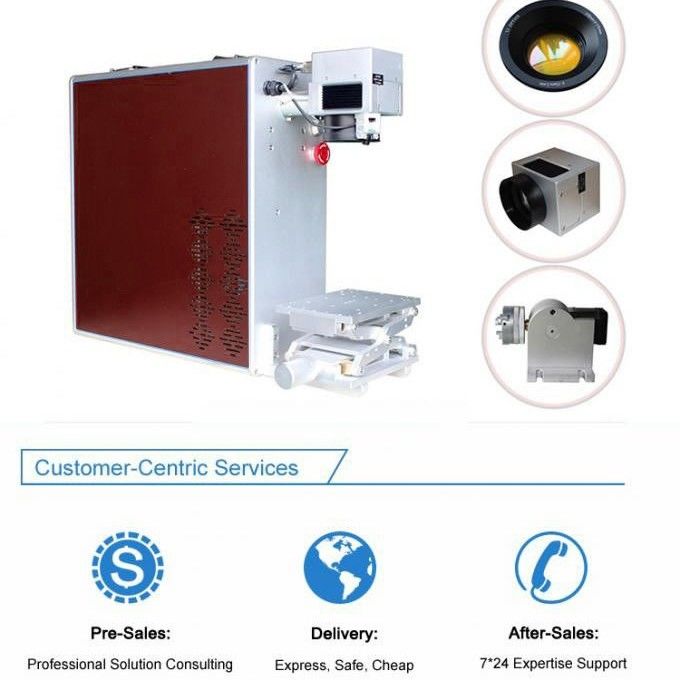FDA 0.01mm Draagbare 20w-Vezellaser die Machine merken