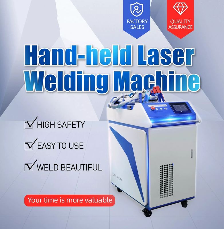 van het de Laserlassen van 500W 1080NM Handbediende de Machinecw Waterkoeling